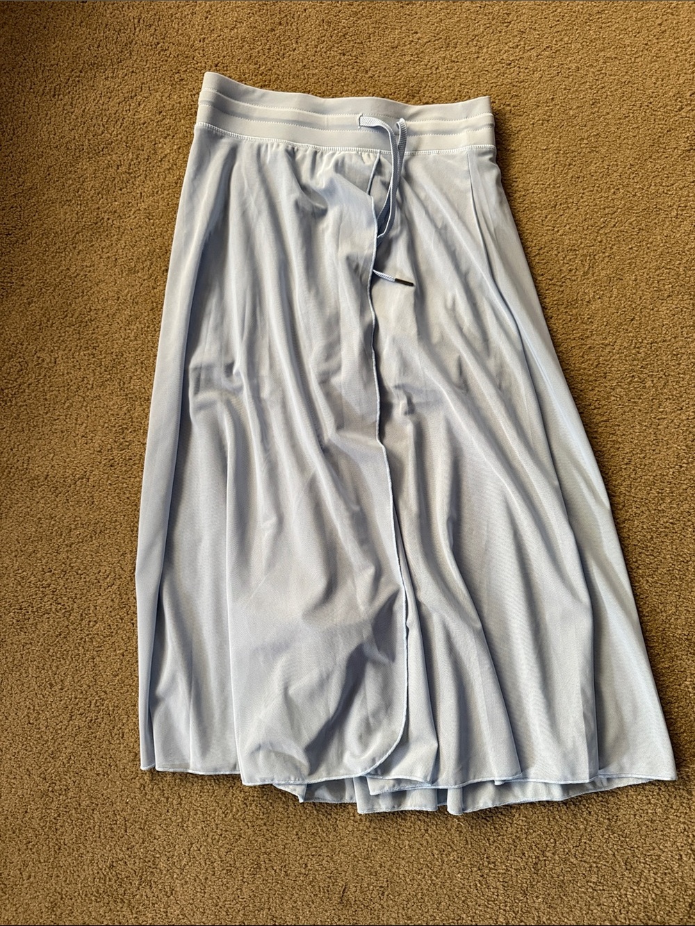 HALARA Light Blue Maxi Skirt/shorts with Drawstring Waist
